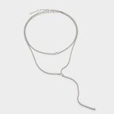 Aldo Alata Silver/Clear Multi Women's Cubic Zirconia - Necklace