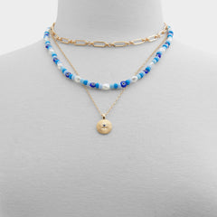Aldo Menkalinan Dark Blue Women's Necklaces - Necklace