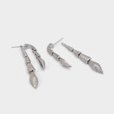 Aldo Serrpente in Silver Clear Multi - Statement earrings