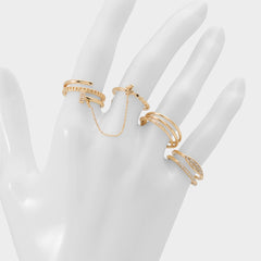 Aldo Ringsies in Gold Clear Multi - Multi finger rings