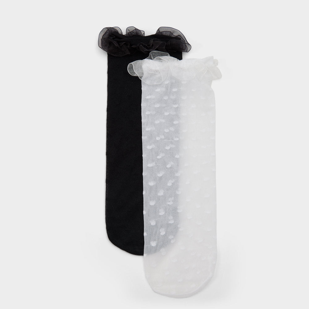 Aldo Polkafrill in Black White - Socks