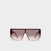 Aldo Thiedan Brown Women's Shield - Shield sunglasses