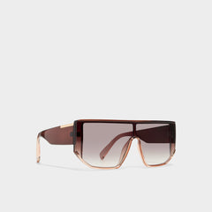 Aldo Thiedan Brown Women's Shield - Shield sunglasses