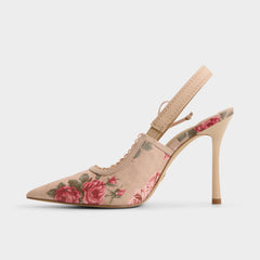 Aldo Hennie in Beige Combo 14190601 - Sling back high heel, Stiletto heel