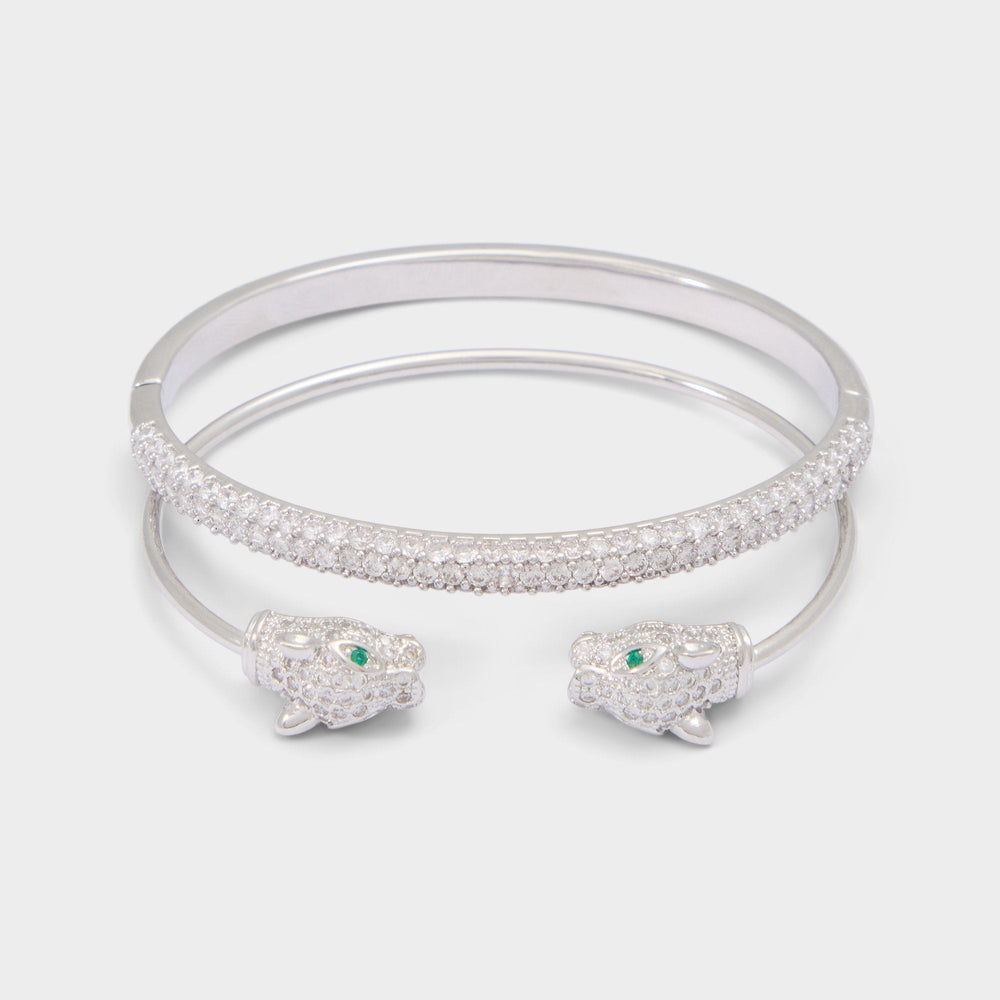 Aldo Albamaelden in Silver Clear Multi - Bangle bracelet