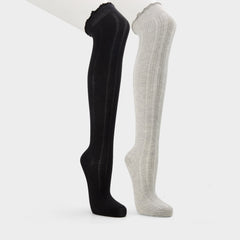 Aldo Frillie in Black White - Knee high socks