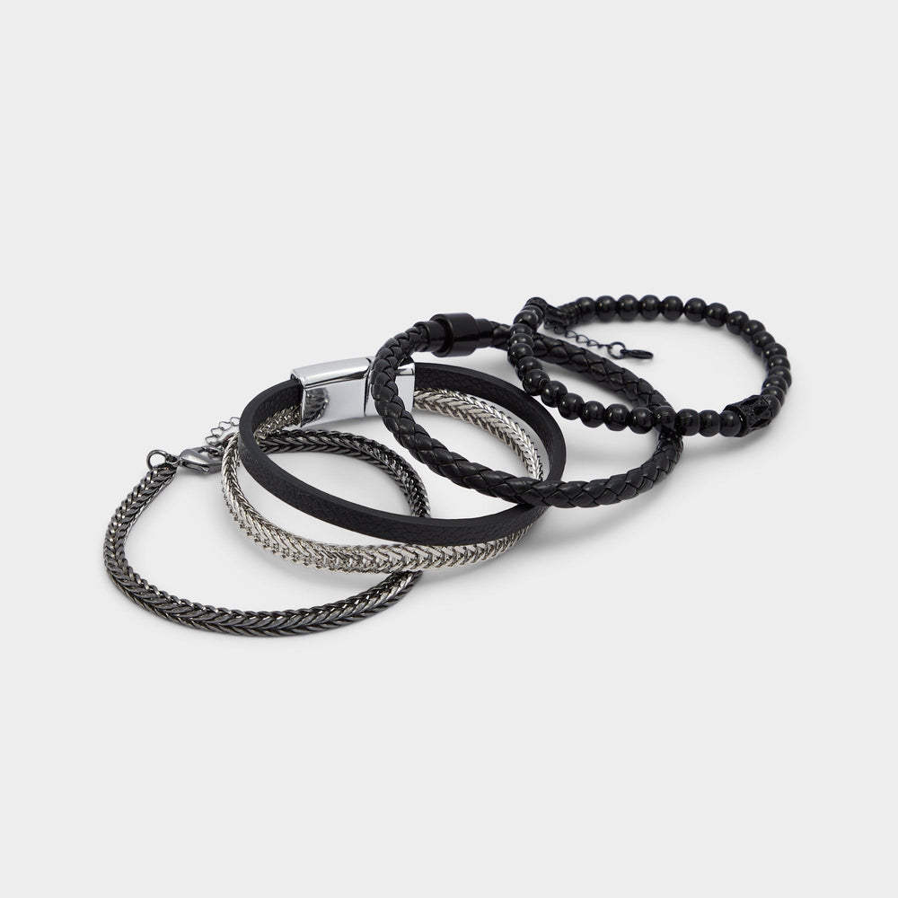 Aldo Danniell Black/Silver Multi Men's Jewelry - Bracelet
