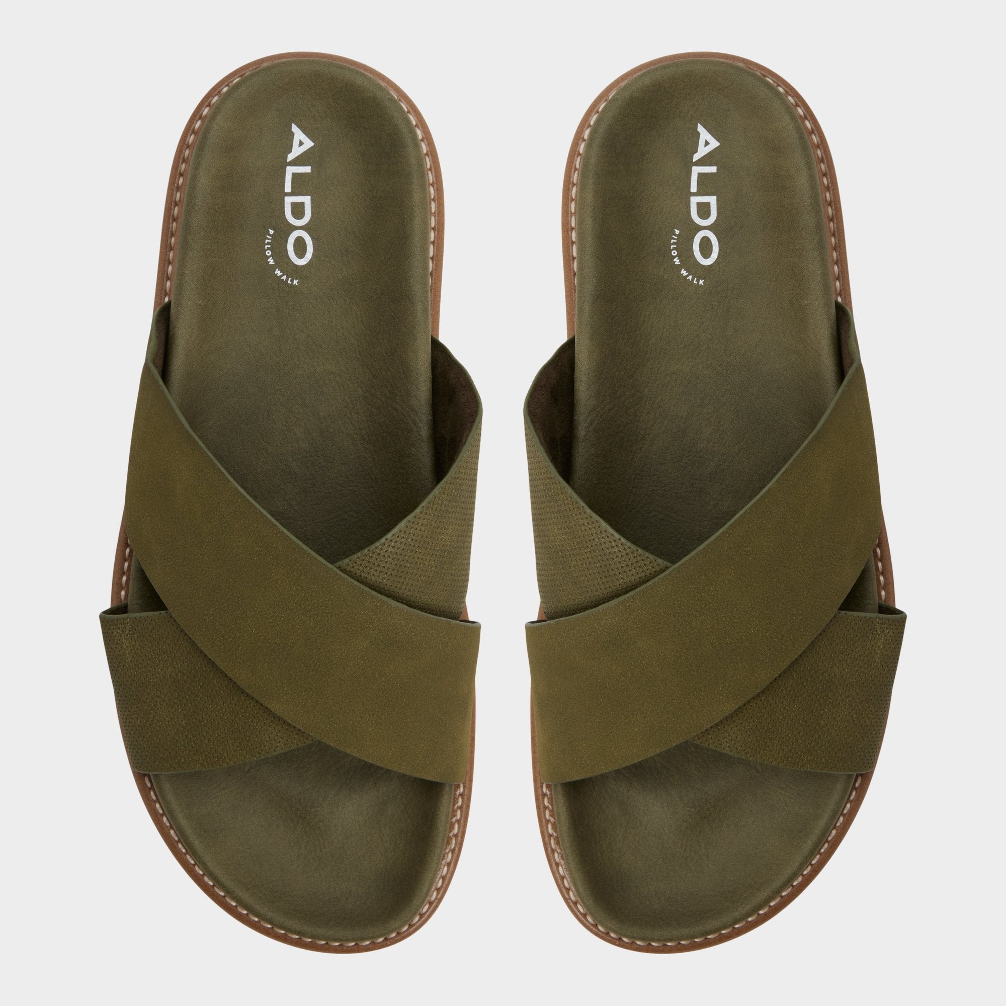 Aldo Marrin in Olive - Slide sandal