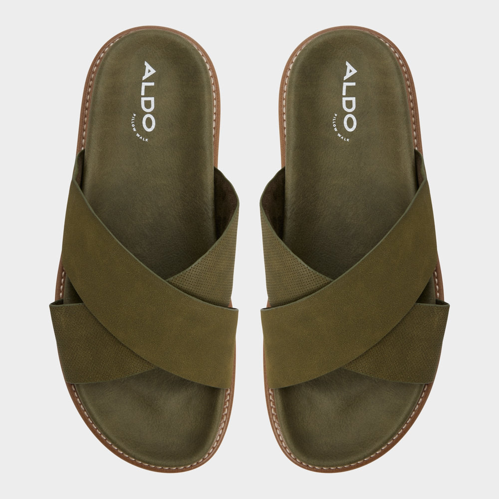 Aldo Marrin in Olive - Slide sandal
