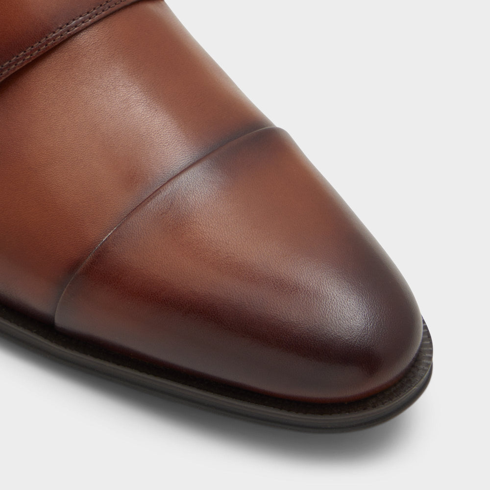 Aldo Axwell Cognac Men's Dress Shoes - Monkstrap loafer