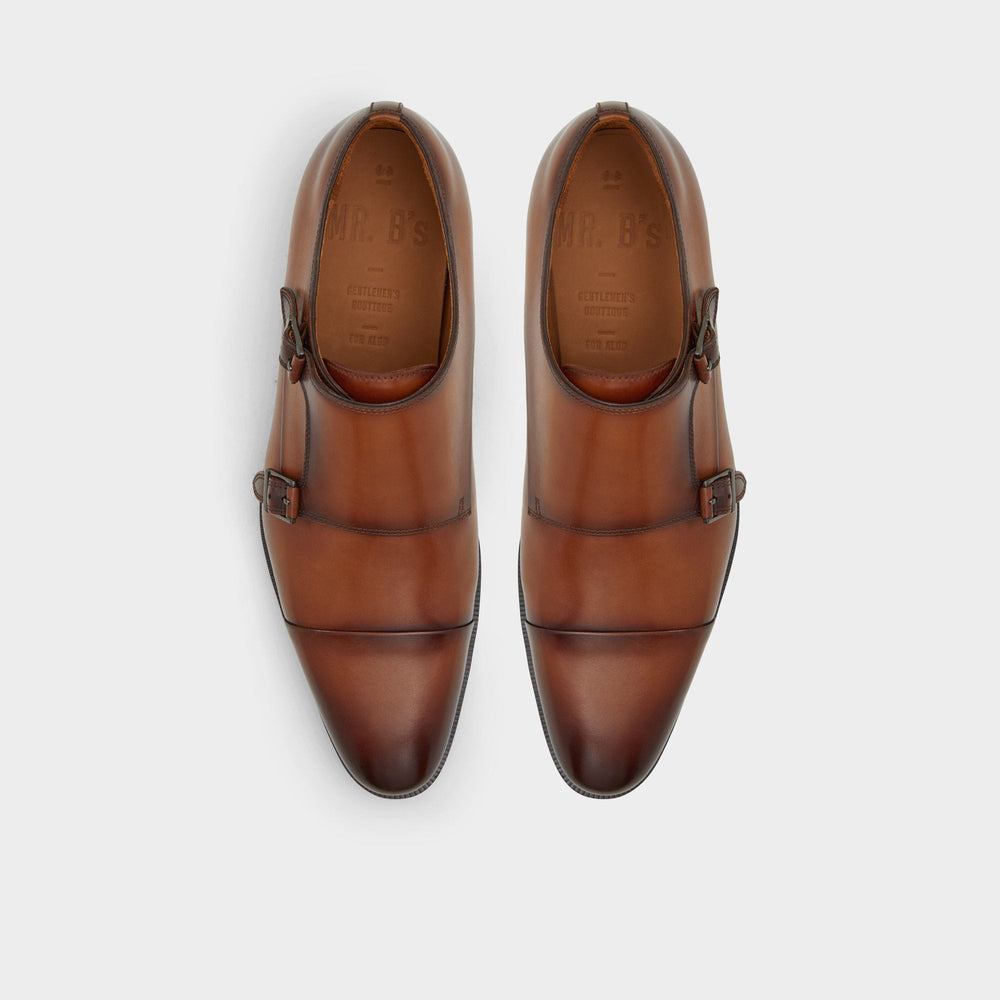 Aldo Axwell Cognac Men's Dress Shoes - Monkstrap loafer