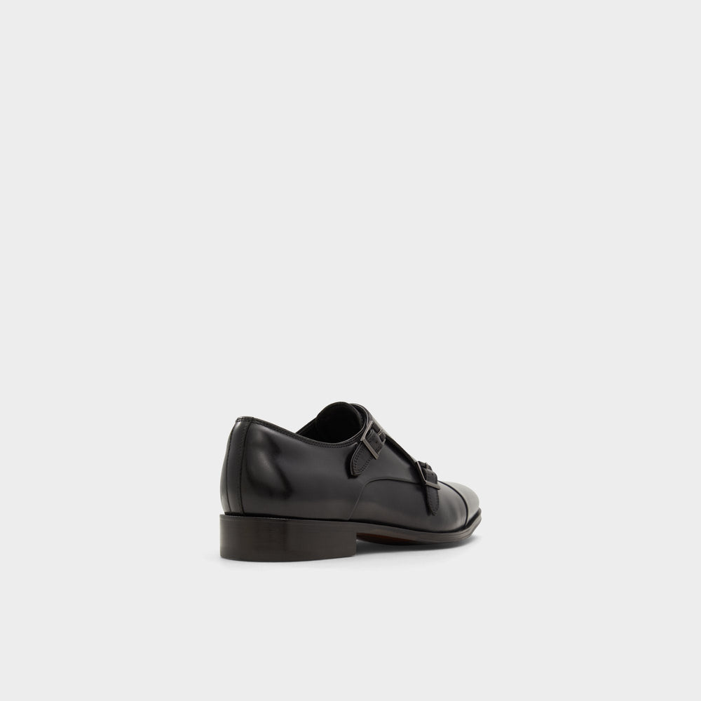 Aldo Axwell Black Men's Dress Shoes - Monkstrap loafer