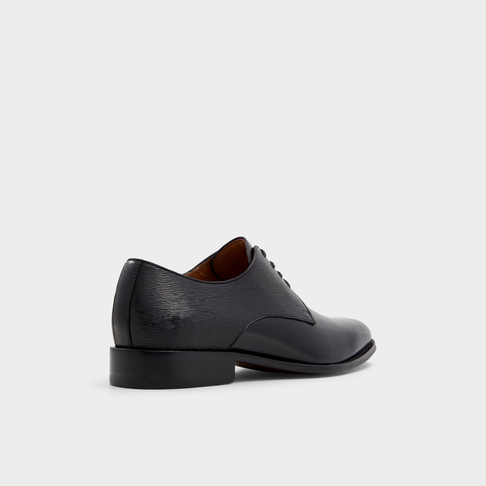 Aldo Halbart Black Leather Embossed Men's Oxfords & Lace-ups - Oxford shoe