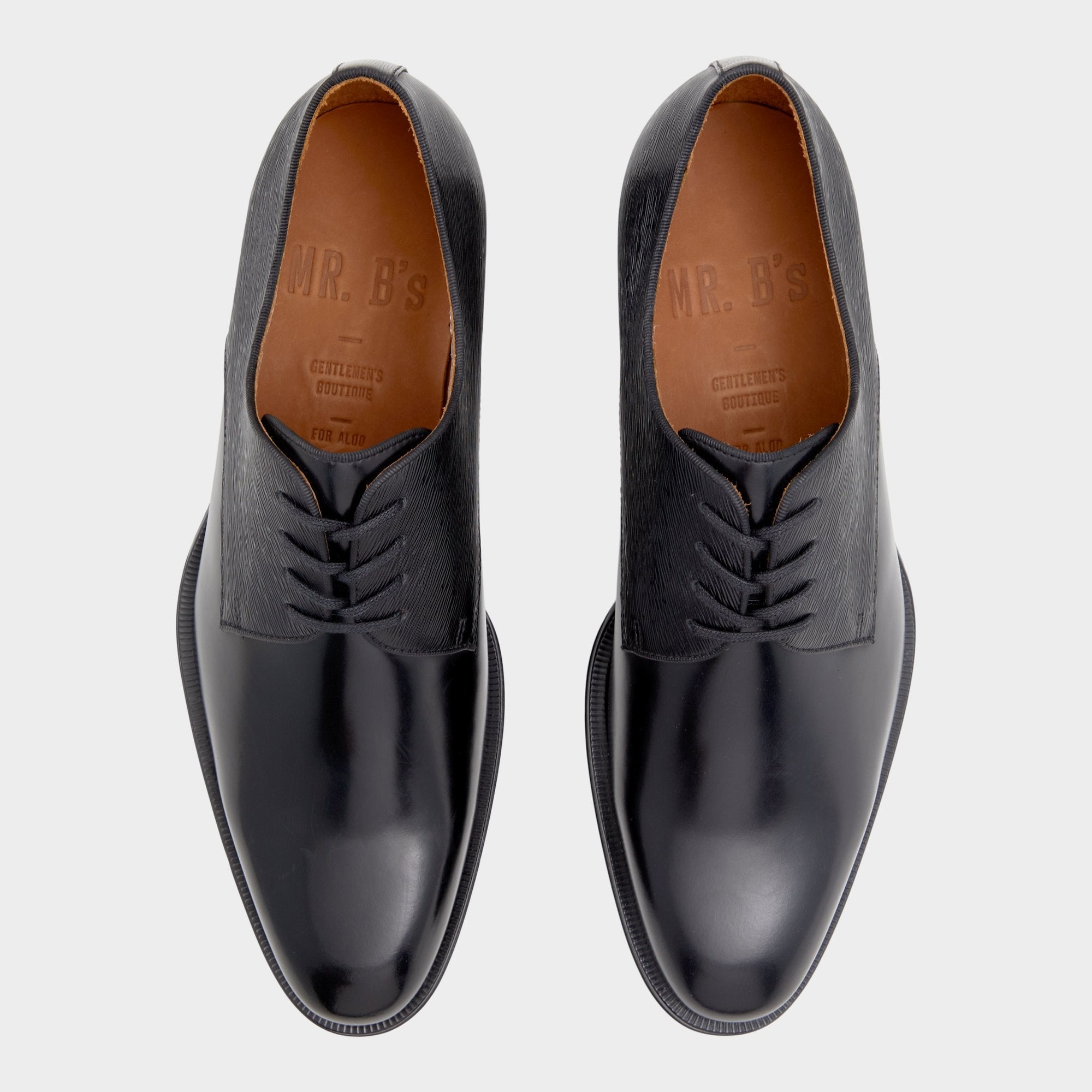 Aldo Halbart Black Leather Embossed Men's Oxfords & Lace-ups - Oxford shoe
