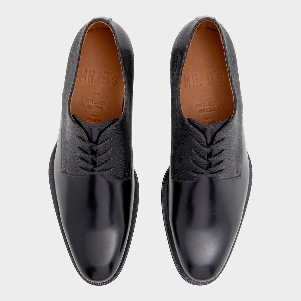 Aldo Halbart Black Leather Embossed Men's Oxfords & Lace-ups - Oxford shoe