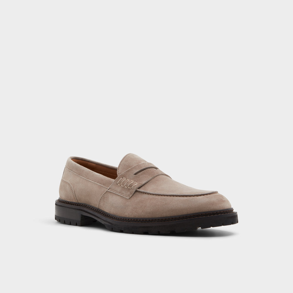 Aldo Aleris Brown Men's Dress Shoes - Loafer, Lug sole