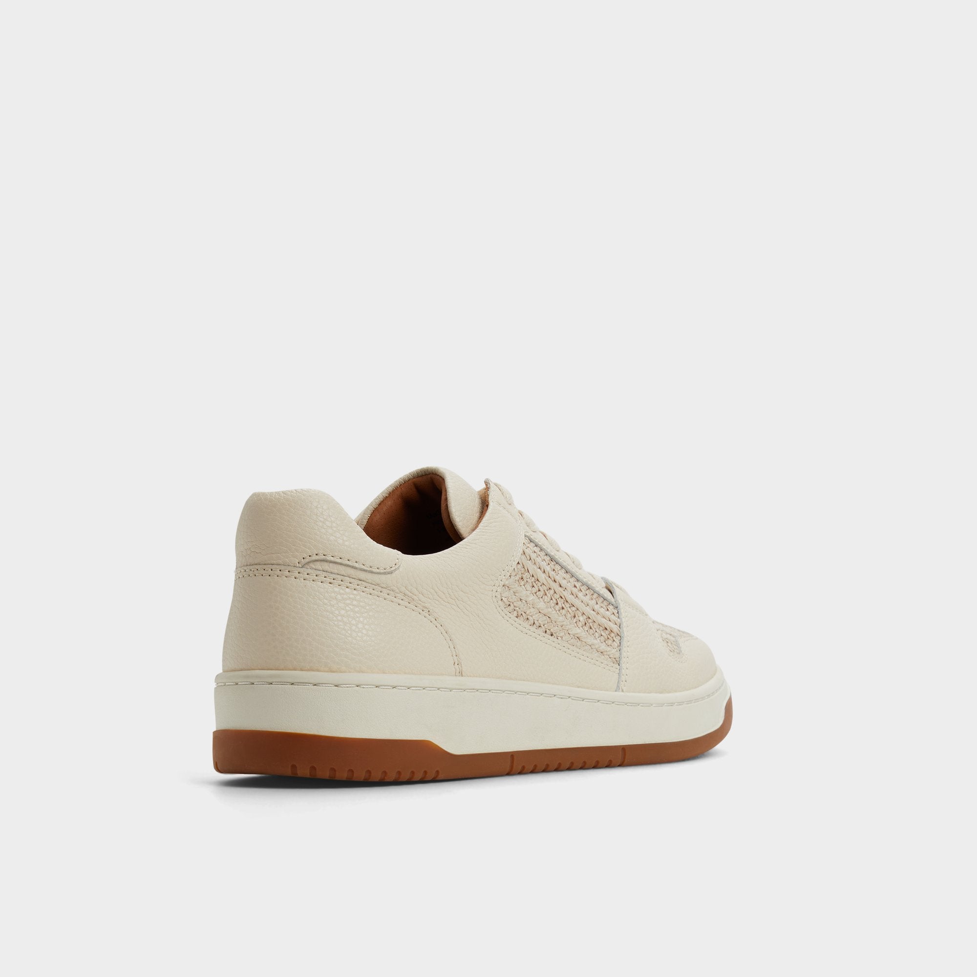 Aldo Ludlow White Leather Mixed Material Men's Low top - Low top sneaker