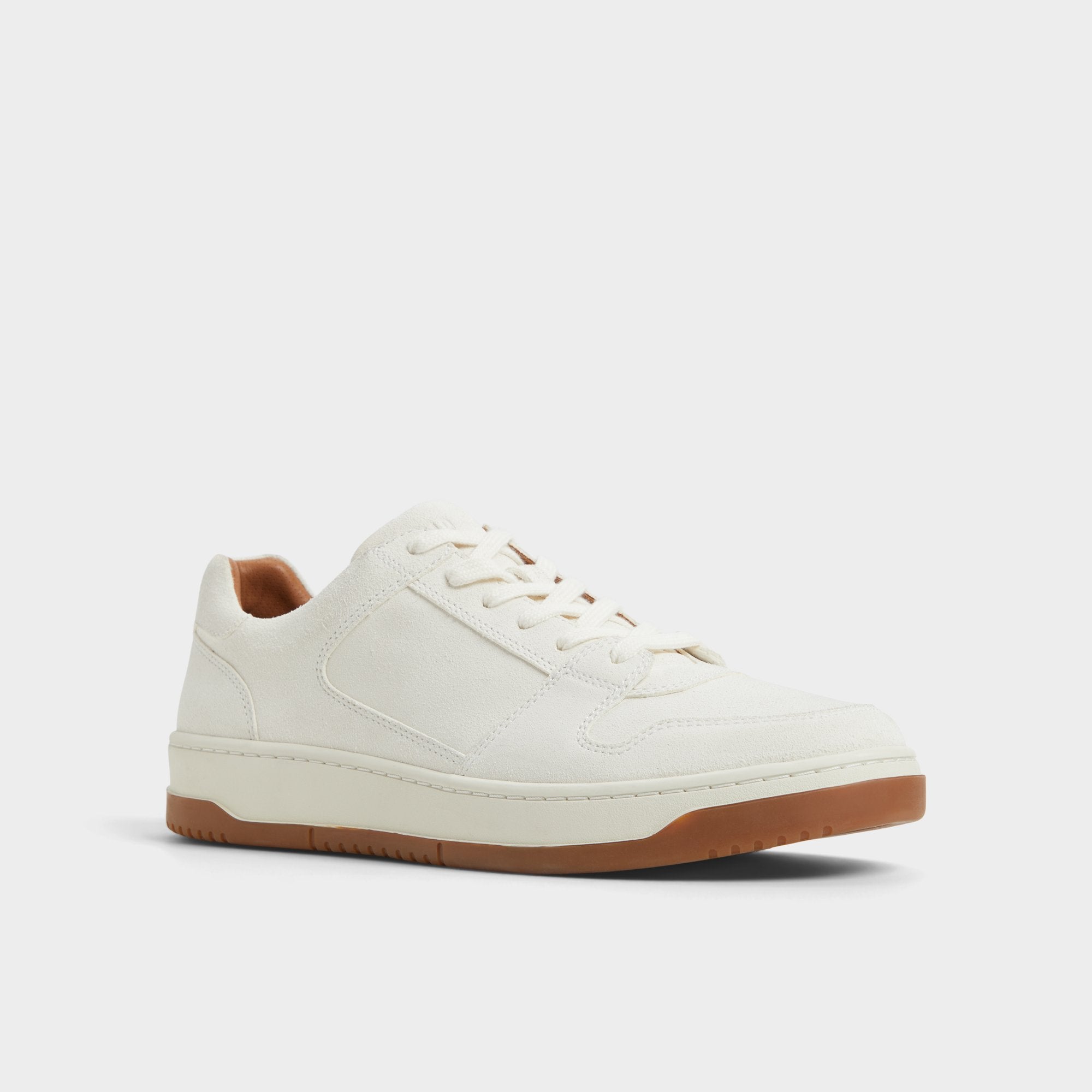 Aldo Ludlow White Leather Suede Men's Low top - Low top sneaker