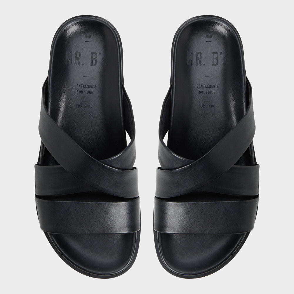 Aldo Kairo Black Men's Sandals & Slides - Slide sandal