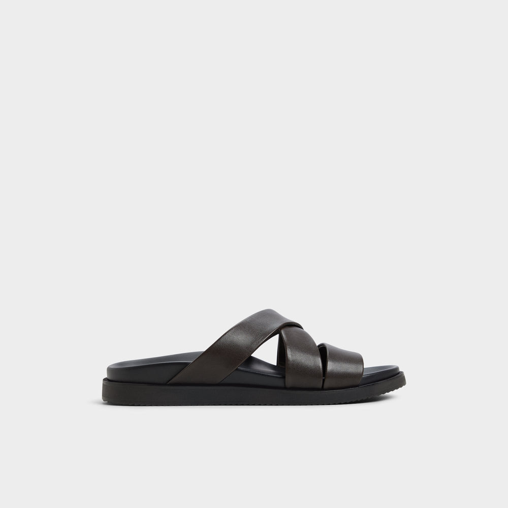 Aldo Kairo Dark Brown Men's Sandals & Slides - Slide sandal