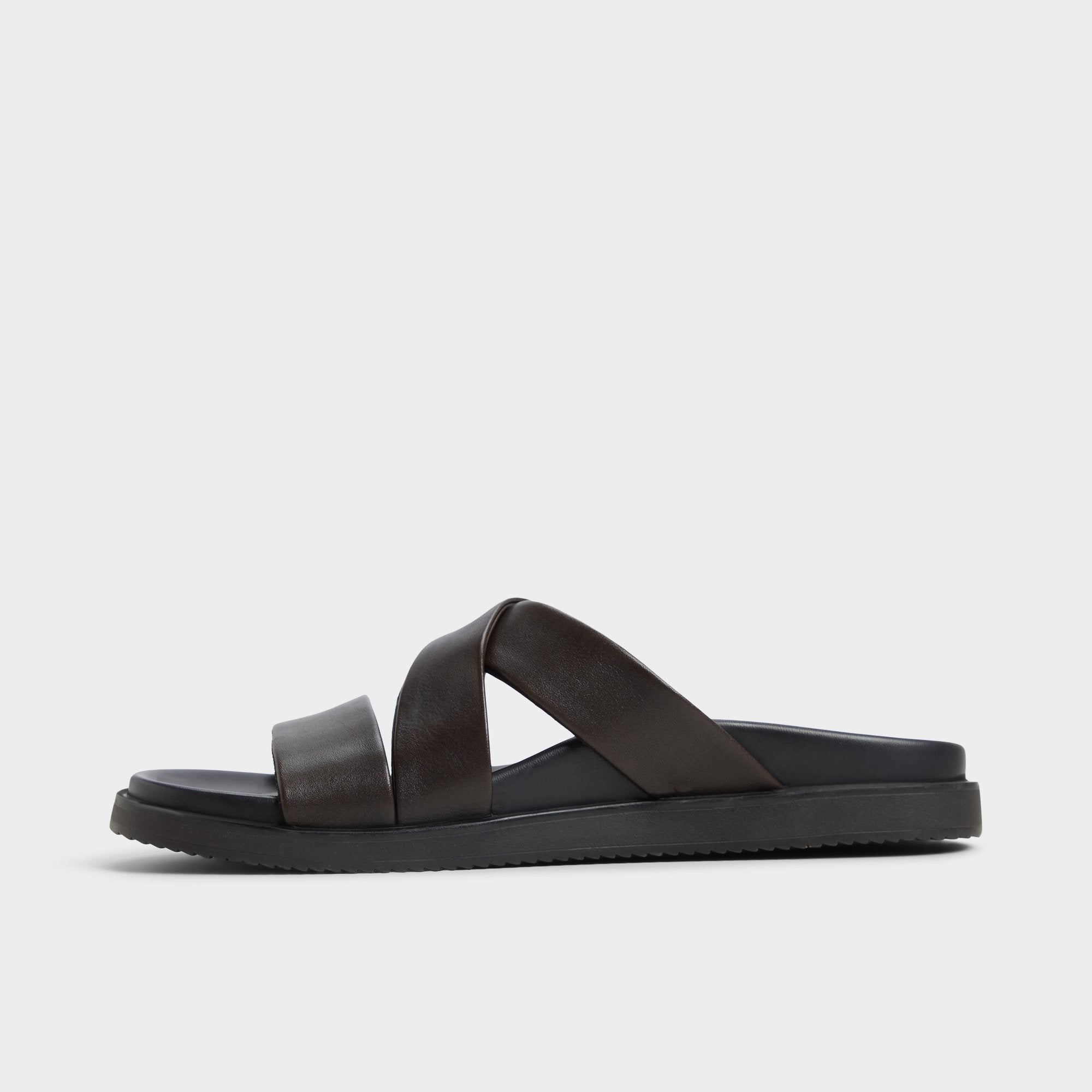 Aldo Kairo Dark Brown Men's Sandals & Slides - Slide sandal