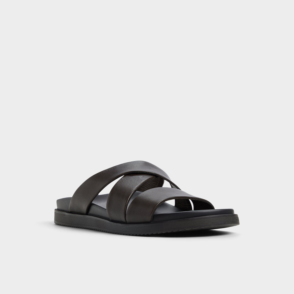 Aldo Kairo Dark Brown Men's Sandals & Slides - Slide sandal