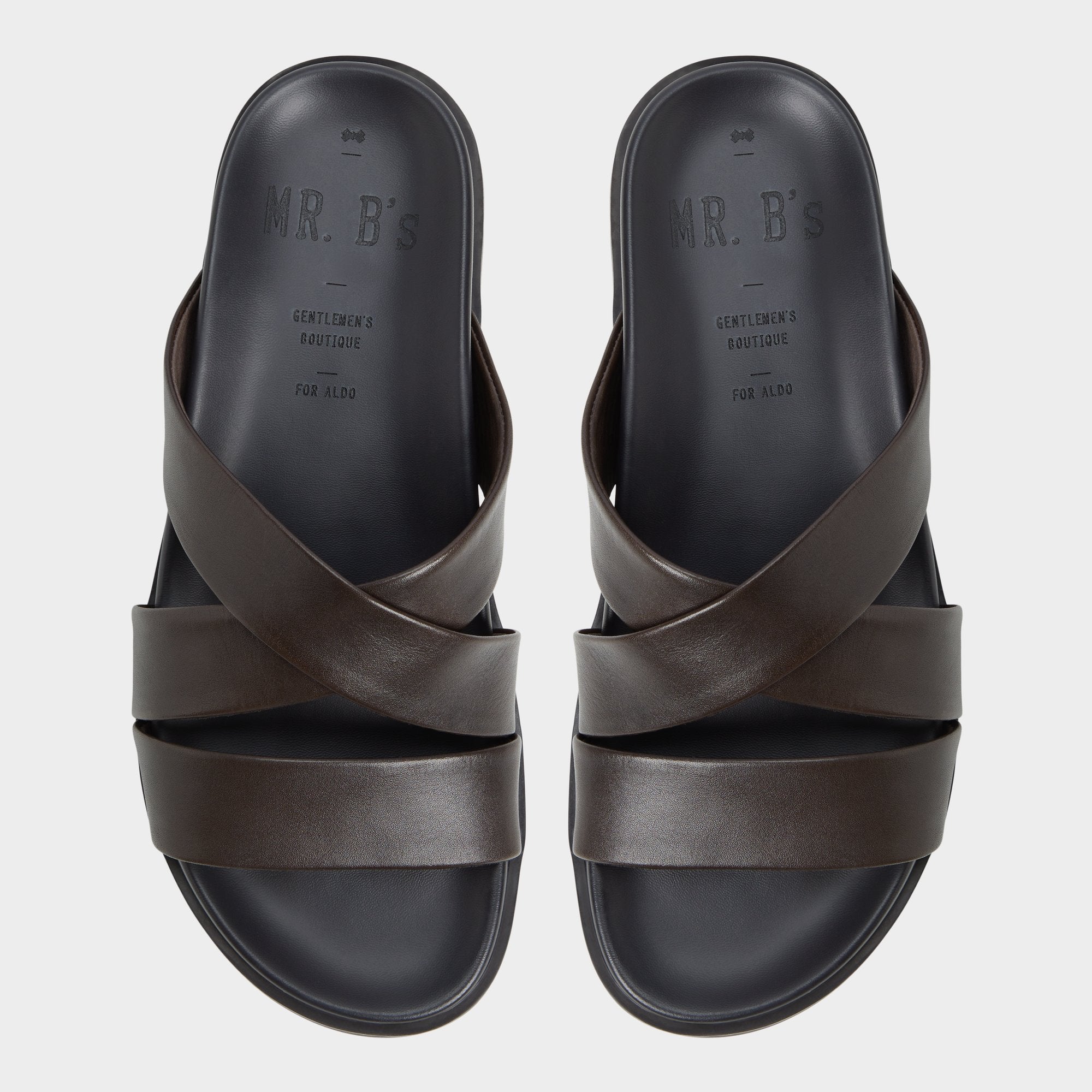 Aldo Kairo Dark Brown Men's Sandals & Slides - Slide sandal