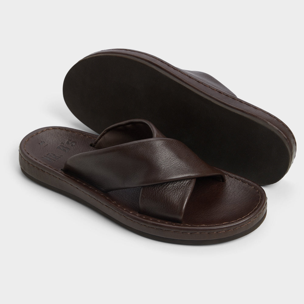 Aldo Steele Dark Brown Men's Sandals & Slides - Slide sandal
