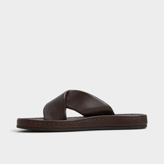 Aldo Steele Dark Brown Men's Sandals & Slides - Slide sandal