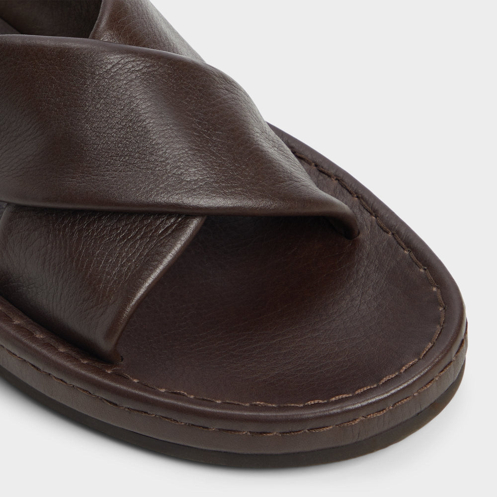 Aldo Steele Dark Brown Men's Sandals & Slides - Slide sandal