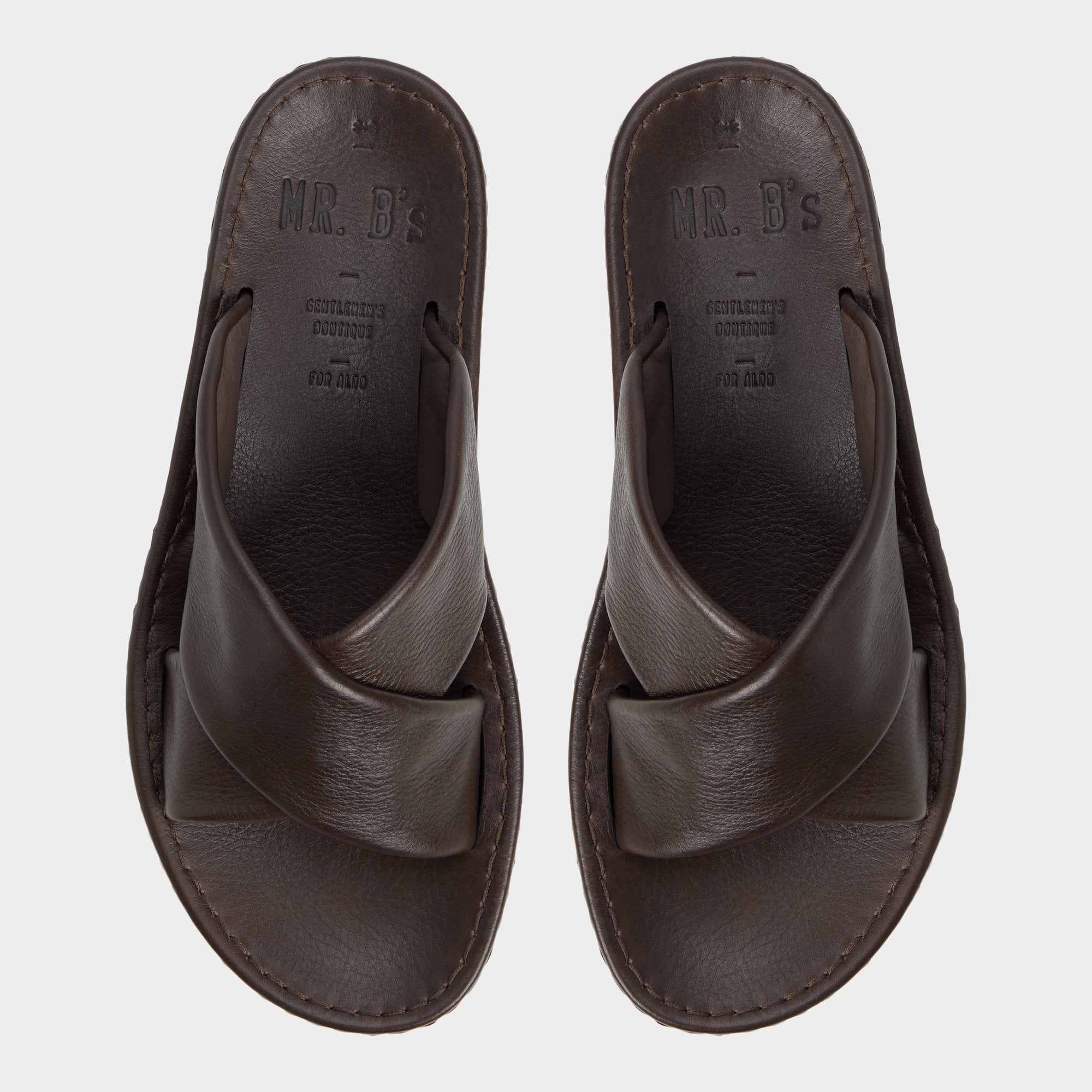 Aldo Steele Dark Brown Men's Sandals & Slides - Slide sandal