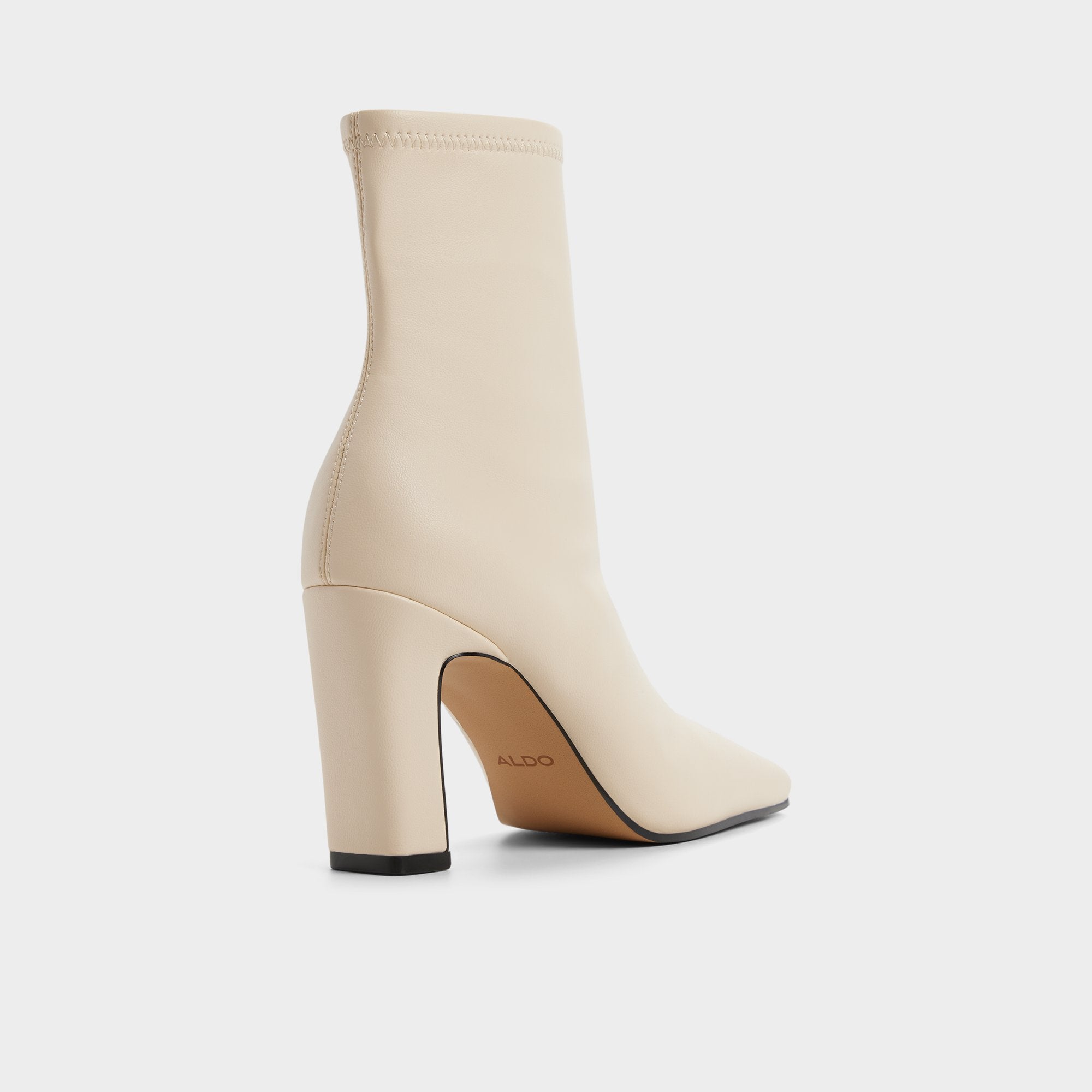 Aldo Cybele in Cream - Ankle boot, Block heel