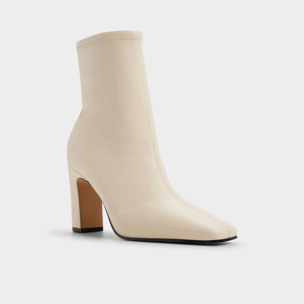 Aldo Cybele in Cream - Ankle boot, Block heel