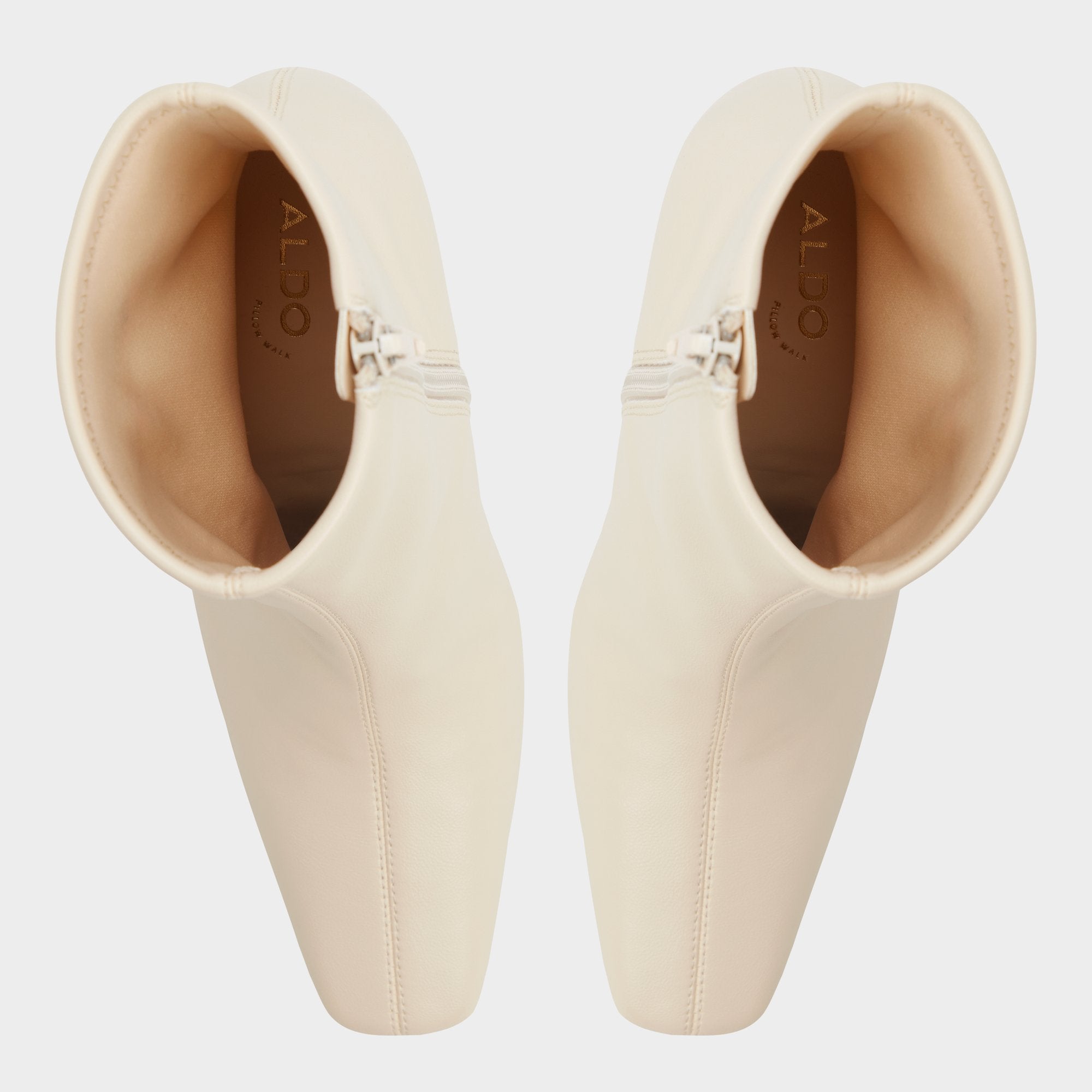 Aldo Cybele in Cream - Ankle boot, Block heel
