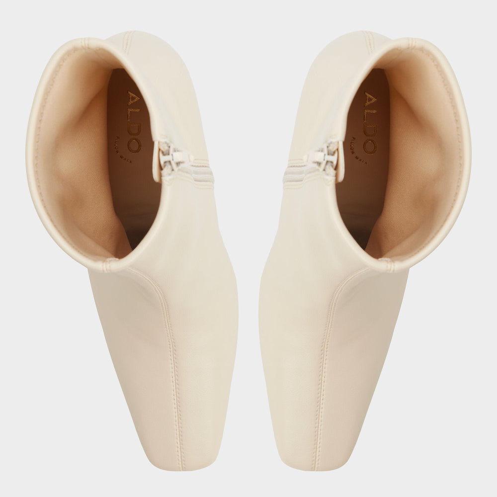 Aldo Cybele in Cream - Ankle boot, Block heel