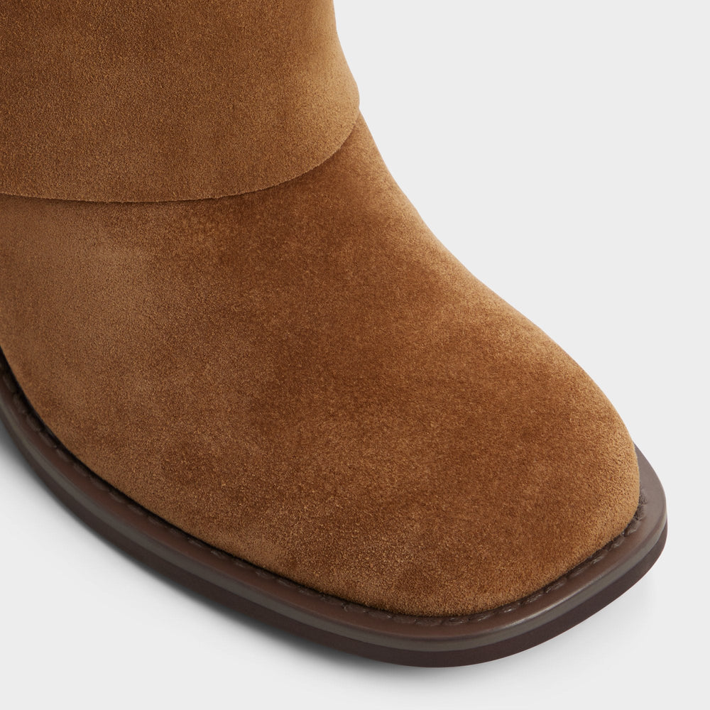 Aldo Nolya in Medium Brown - Ankle boot, Block heel