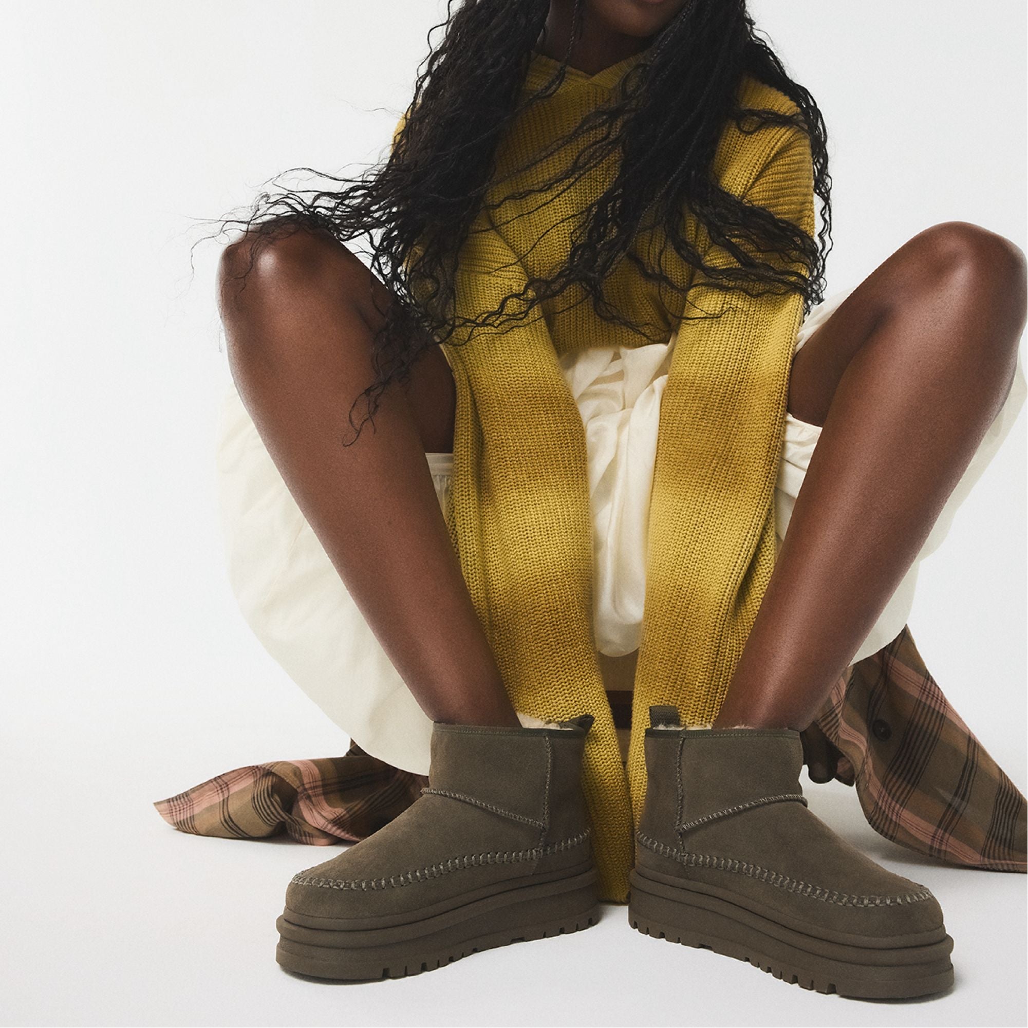 Aldo Milanie in Dark Green - Ankle boot, Lug sole