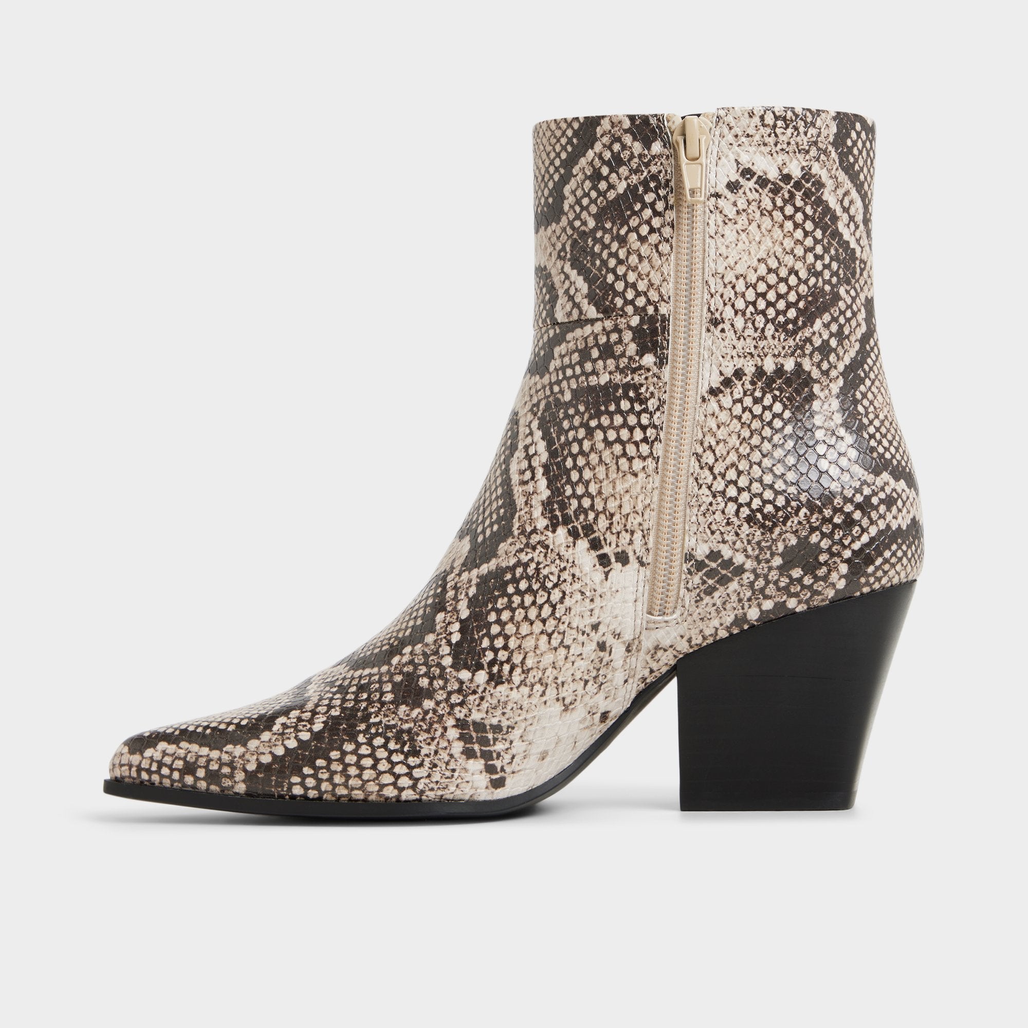 Aldo Shanah in Open Brown - Ankle boot, Block heel