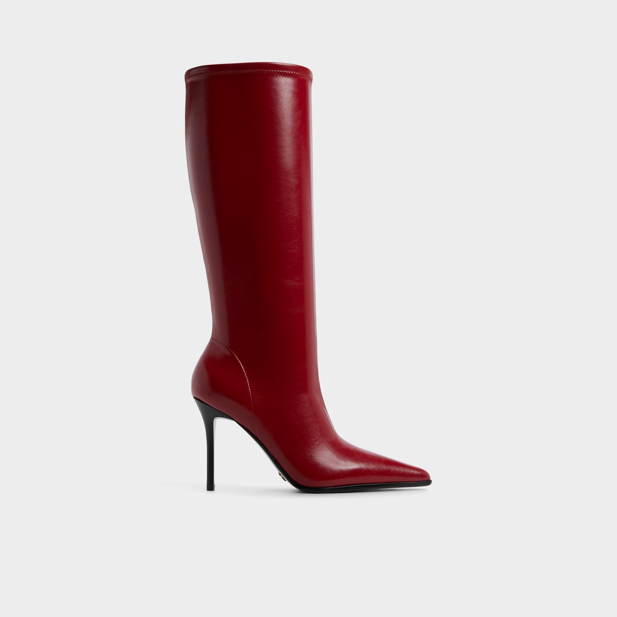 Aldo Re in Emily Medium Red - Knee-high boot, Stiletto heel