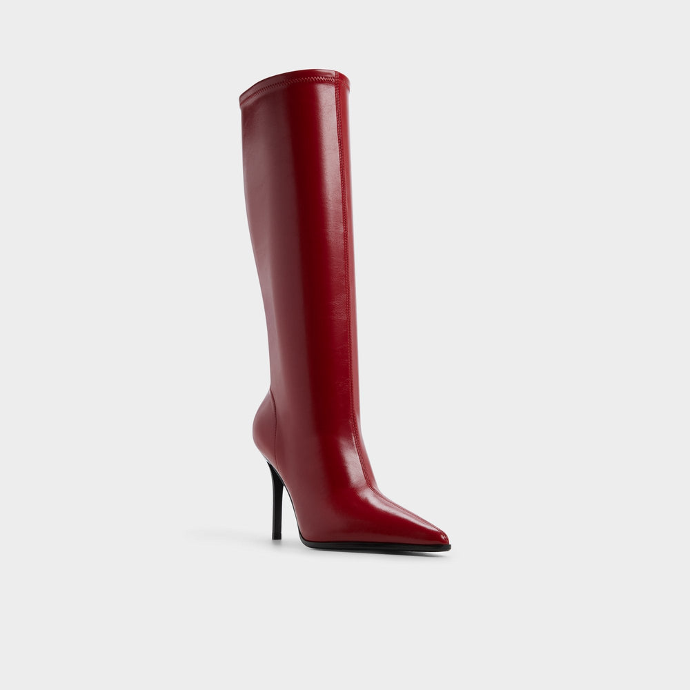 Aldo Re in Emily Medium Red - Knee-high boot, Stiletto heel