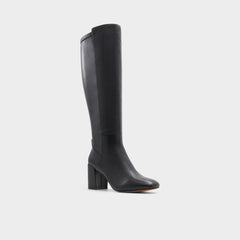Aldo Satori Black/Black Women's Tall Boots - Knee-high boot, Block heel