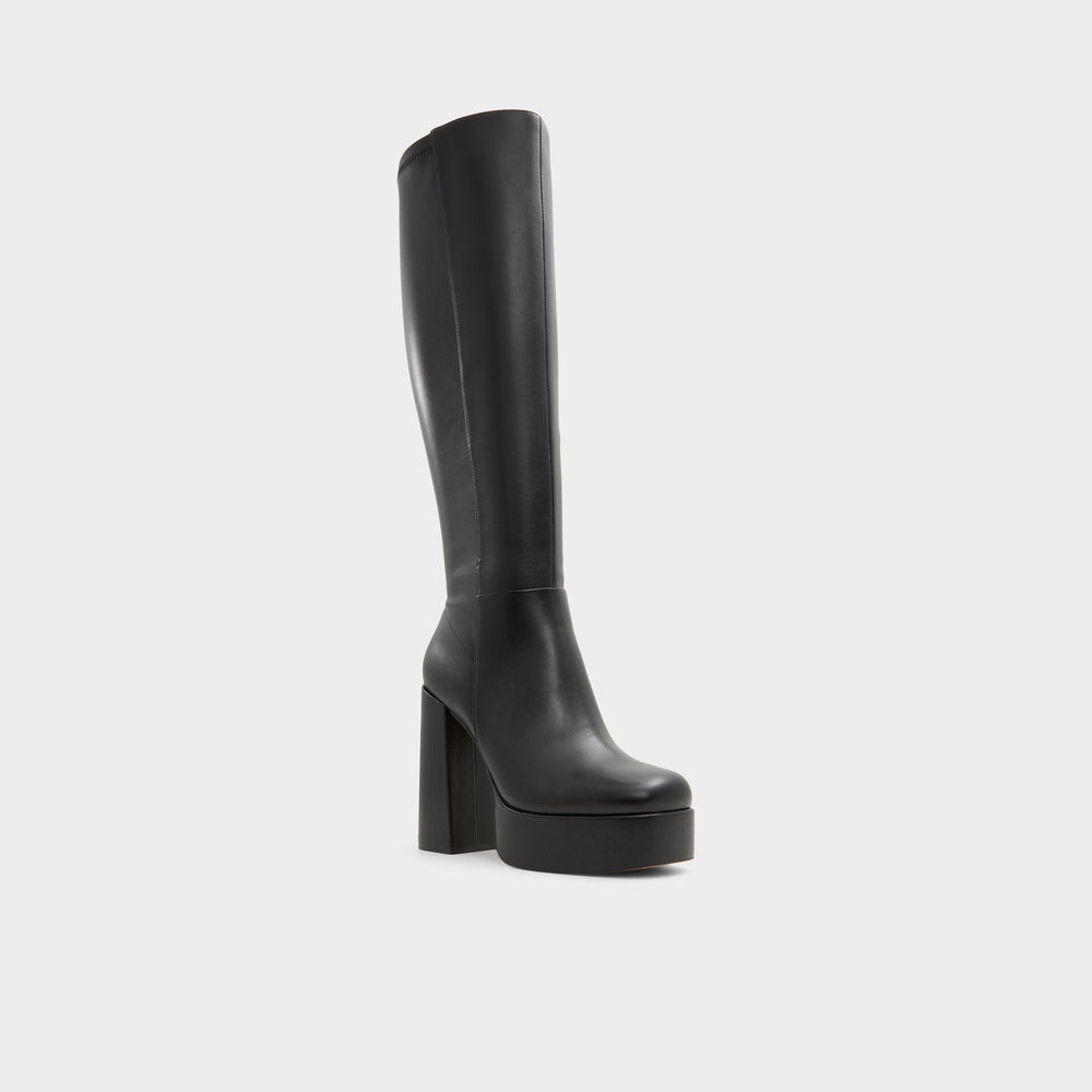 Aldo Albie Black Women's Tall Boots - Knee-high boot, Platform