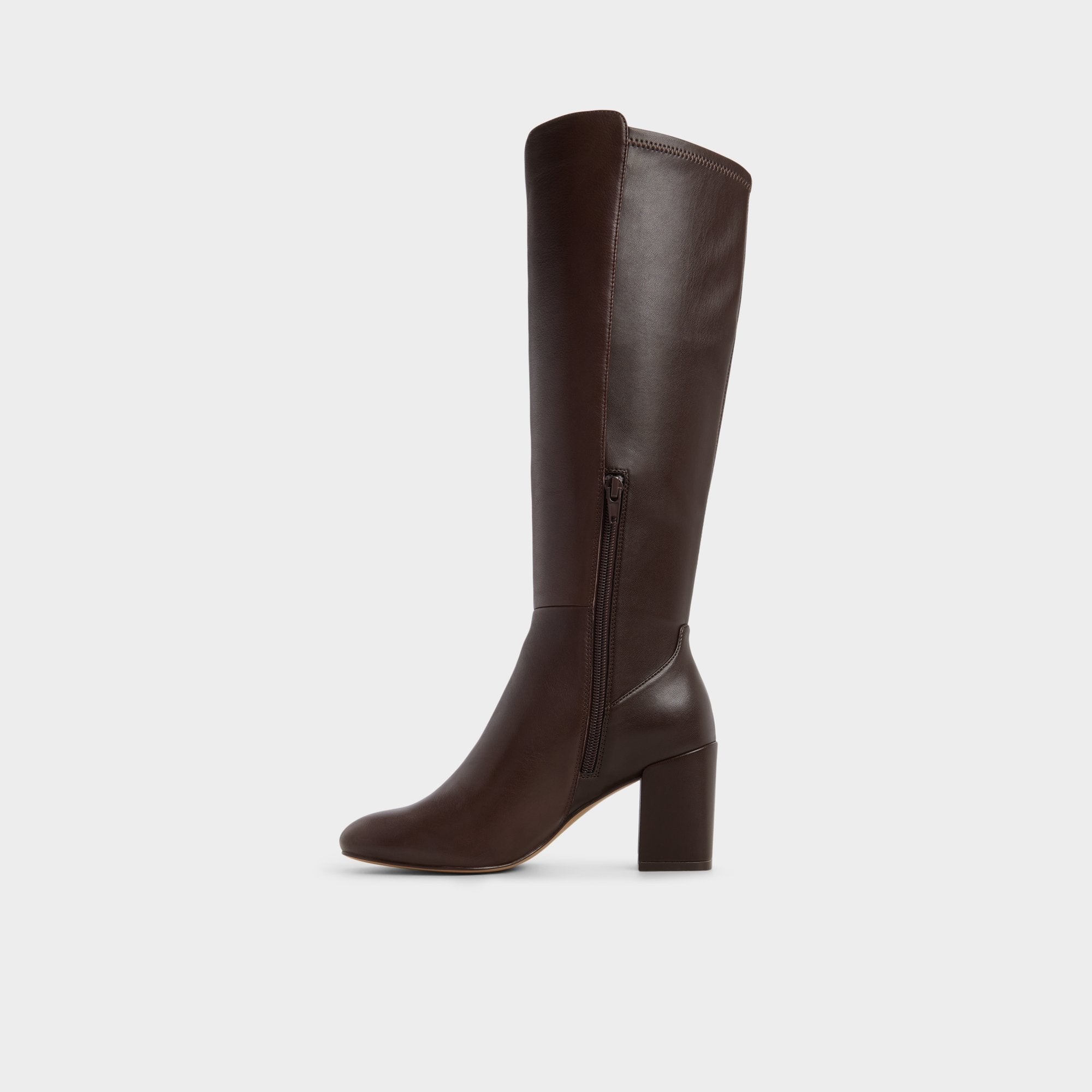 Aldo Satori Brown Overflow Women's Tall Boots - Knee-high boot, Block heel