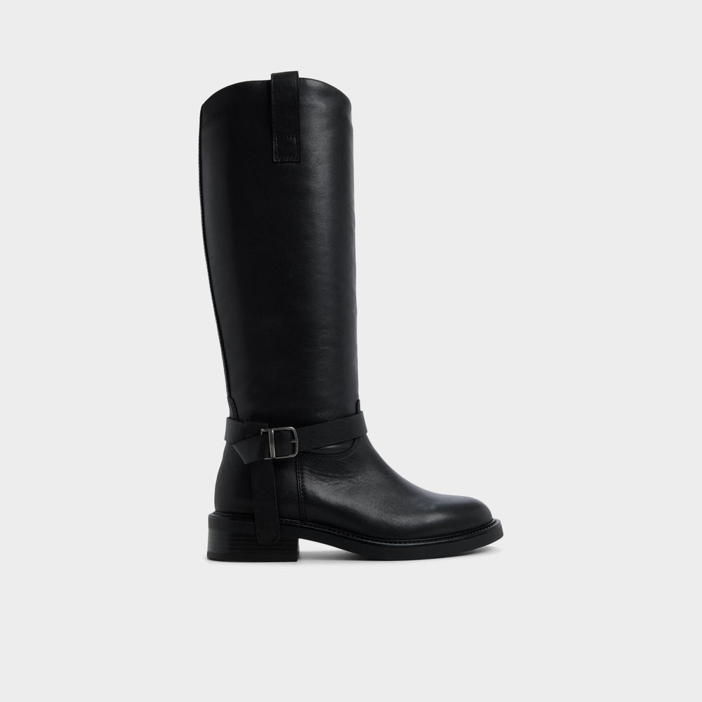 Aldo Philippa in Black - Riding boot, Block heel