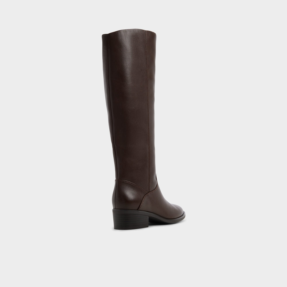 Aldo Kaydienh in Dark Brown - Knee-high boot, Block heel