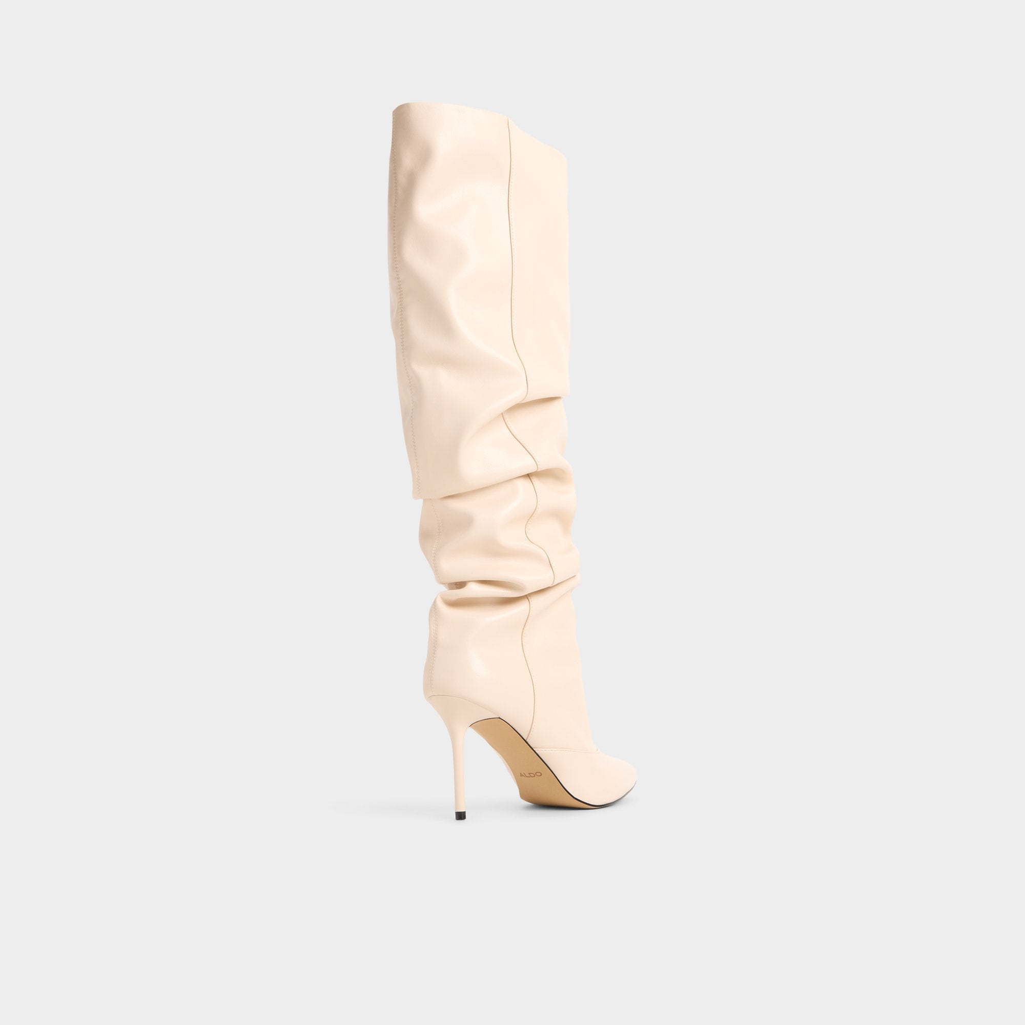 Aldo Daroba in Cream - Over-the-knee boot, Stiletto heel