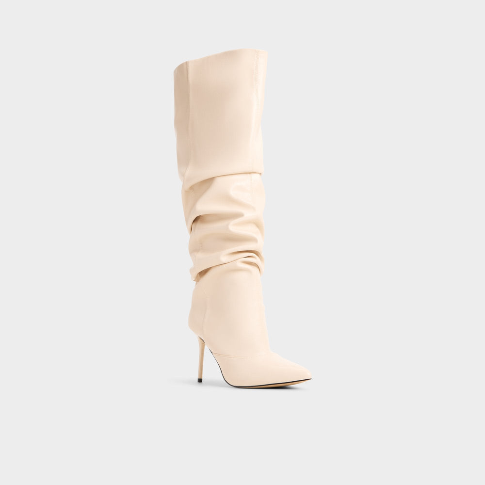 Aldo Daroba in Cream - Over-the-knee boot, Stiletto heel