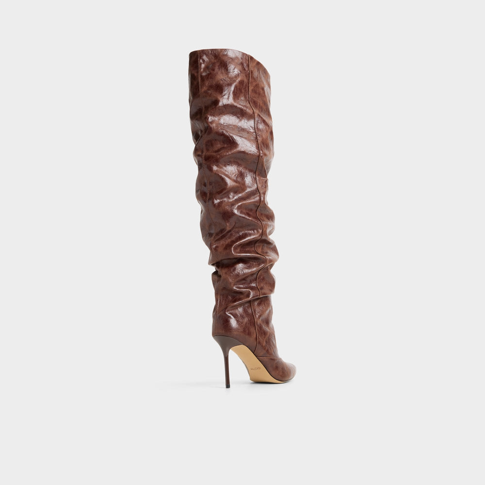 Aldo Daroba in Dark Brown - Over-the-knee boot, Stiletto heel