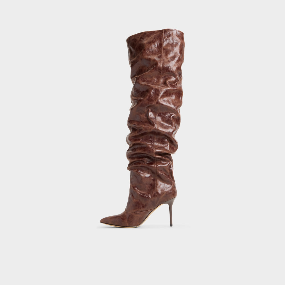 Aldo Daroba in Dark Brown - Over-the-knee boot, Stiletto heel