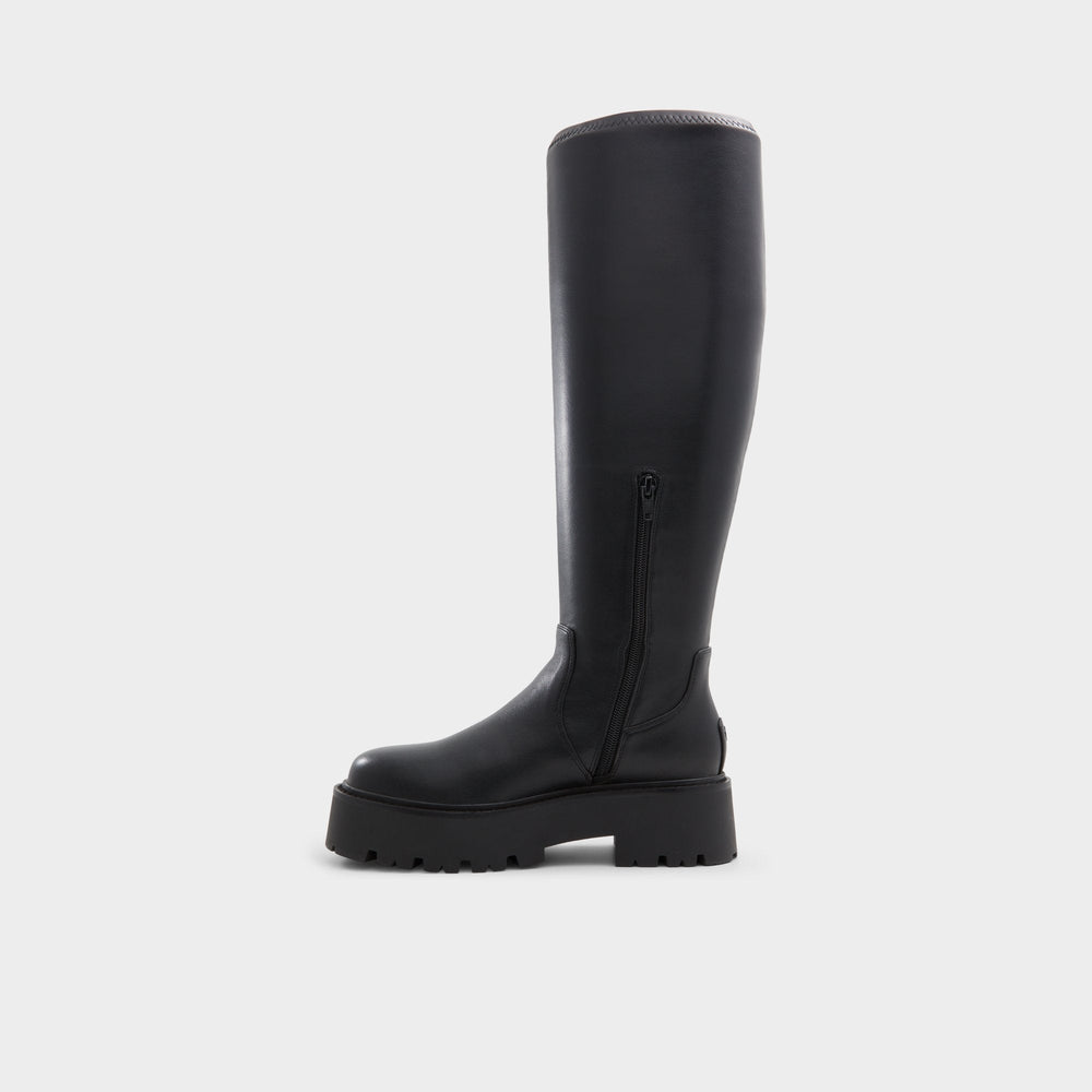 Aldo Carelden in Wc Black - Knee-high boot, Lug sole